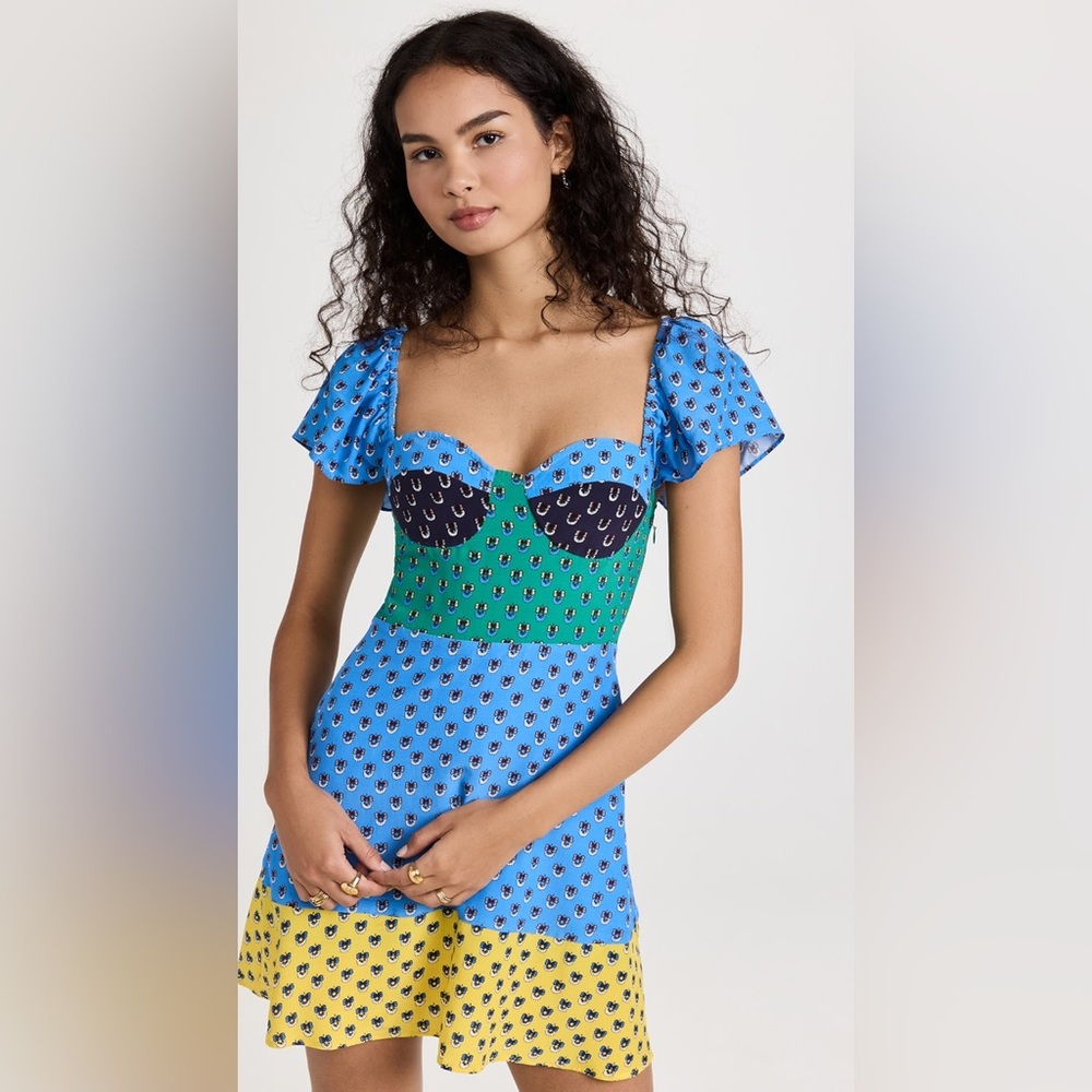 STAUD Multicolor Mini Dress